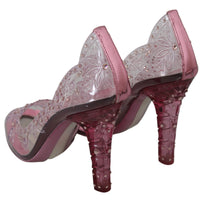 Pink Crystal Floral Heels  CINDERELLA Shoes