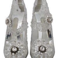 CINDERELLA Transparent Crystal Heels Shoes