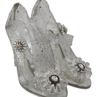 CINDERELLA Transparent Crystal Heels Shoes