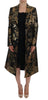 Black Gold Baroque Trench Coat Jacket