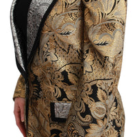 Black Gold Jacquard Blazer Jacket