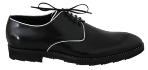 Black Leather Derby Dress Formal Mens  Shoes