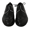 Black Leather Derby Dress Formal Mens  Shoes