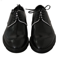 Black Leather Derby Dress Formal Mens  Shoes