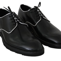 Black Leather Derby Dress Formal Mens  Shoes