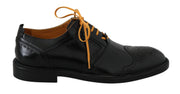 Black Orange Formal Dress Oxford Shoes