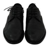 Black Leather Derby Formal Shoes