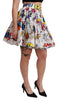 High Waist A-line Mini Cartoon Skirt