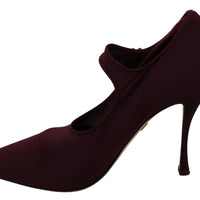 Bordeaux Stretch Crystals Pumps Shoes