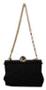 Black Floral Crystal Shoulder Borse VANDA  Purse