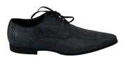 Blue Python Leather Snakeskin Dress Shoes