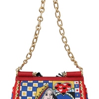 Multicolor Queen Of Hearts Purse Satchel SICILY Bag