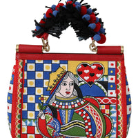 Multicolor Queen Of Hearts Purse Satchel SICILY Bag
