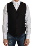 Black Silk Dress Waistcoat