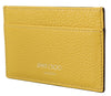 Aarna Yellow Leather Card Holder