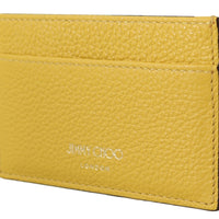 Aarna Yellow Leather Card Holder