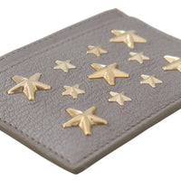 Umika Light Khaki/Gold Leather Card Holder