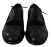 Black Leather Dress Formal Wingtip Shoes