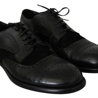 Black Leather Dress Formal Wingtip Shoes