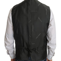 Gray Wool STAFF Checkered Stretch Vest