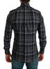 Gray Plaid Casual Cotton MARTINI Shirt