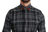 Gray Plaid Casual Cotton MARTINI Shirt