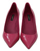 Pink Patent Leather Heels Pumps Shoes