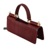 Red Leather Push Button Accessory Micro Bag
