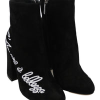 Black Suede L'Amore E'Bellezza Boots Shoes