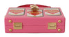 Pink Clutch Box Shoulder Hand Bag Purse Wooden AMORE