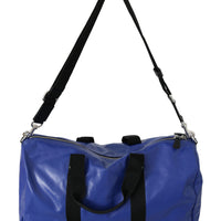 Blue Shoulder Sling Travel Luggage Cotton Bag