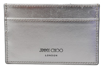 Athini Silver Leather Card Holder