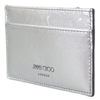 Athini Silver Leather Card Holder