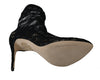 Black Lace Taormina Stilettos Booties Shoes