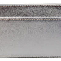 Athini Silver Leather Card Holder