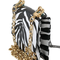 Leather GIRLS Black White Zebra Shoulder Cross Bag