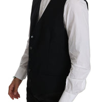 Black Waistcoat Formal Gilet Cotton Vest