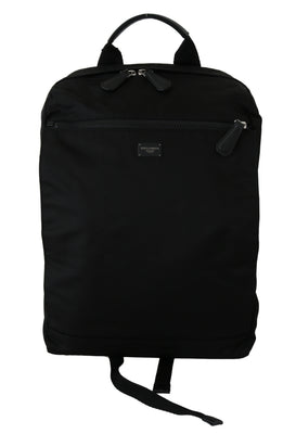 Black School Travel Backpack Men's Borse Nylon Bag