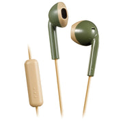 Retro In-Ear Wired Earbuds with Microphone (Green)
