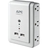 6-Outlet SurgeArrest(R) Surge Protector Wall Tap with 2 USB Ports