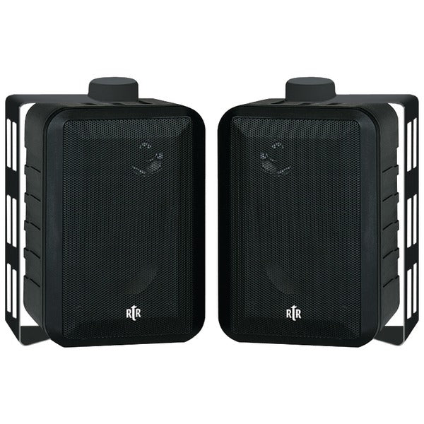 100-Watt 3-Way 4-Inch RtR Series Indoor-Outdoor Speakers (Black)