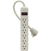 6-Outlet Power Strip with Right-Angle Cord