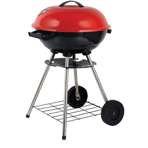 17" Portable Charcoal BBQ Grill with Wheels