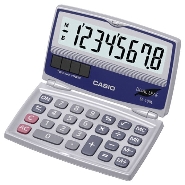 Solar Calculator with Folding Hard Case