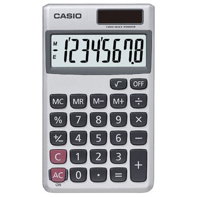 Wallet Solar Calculator with 8-Digit Display