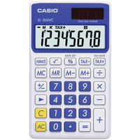 Solar Wallet Calculator with 8-Digit Display (Blue)