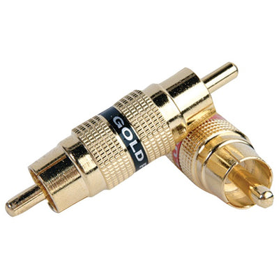 Gold Barrel Connectors, 2 pk (Male-Male)