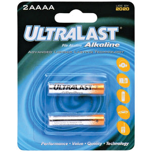 UL2AAAA AAAA Alkaline Batteries, 2 pk