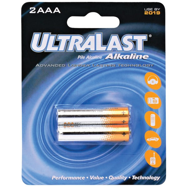 ULA2AAA AAA Alkaline Batteries, 2 pk