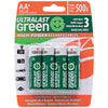 Green High-Power Rechargeables AA NiMH Batteries, 4 pk